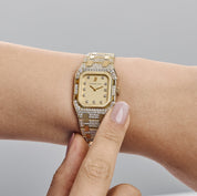 Audemars Piguet Royal Oak Rectangular 6028BA Vintage 'Ladies' Yellow Gold Diamond-Set Quartz (1983)