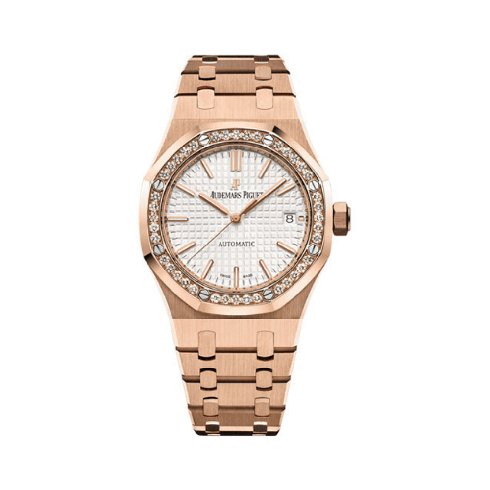 Luxury Watch Audemars Piguet Royal Oak Selfwinding 37mm Rose Gold Ladies' 15451OR.ZZ.1256OR.01 Wrist Aficionado