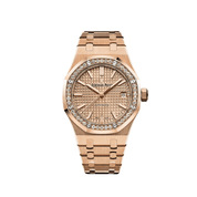 Audemars Piguet Royal Oak Selfwinding 15451OR.ZZ.1256OR.03 'Ladies' Rose Gold Diamond Bezel