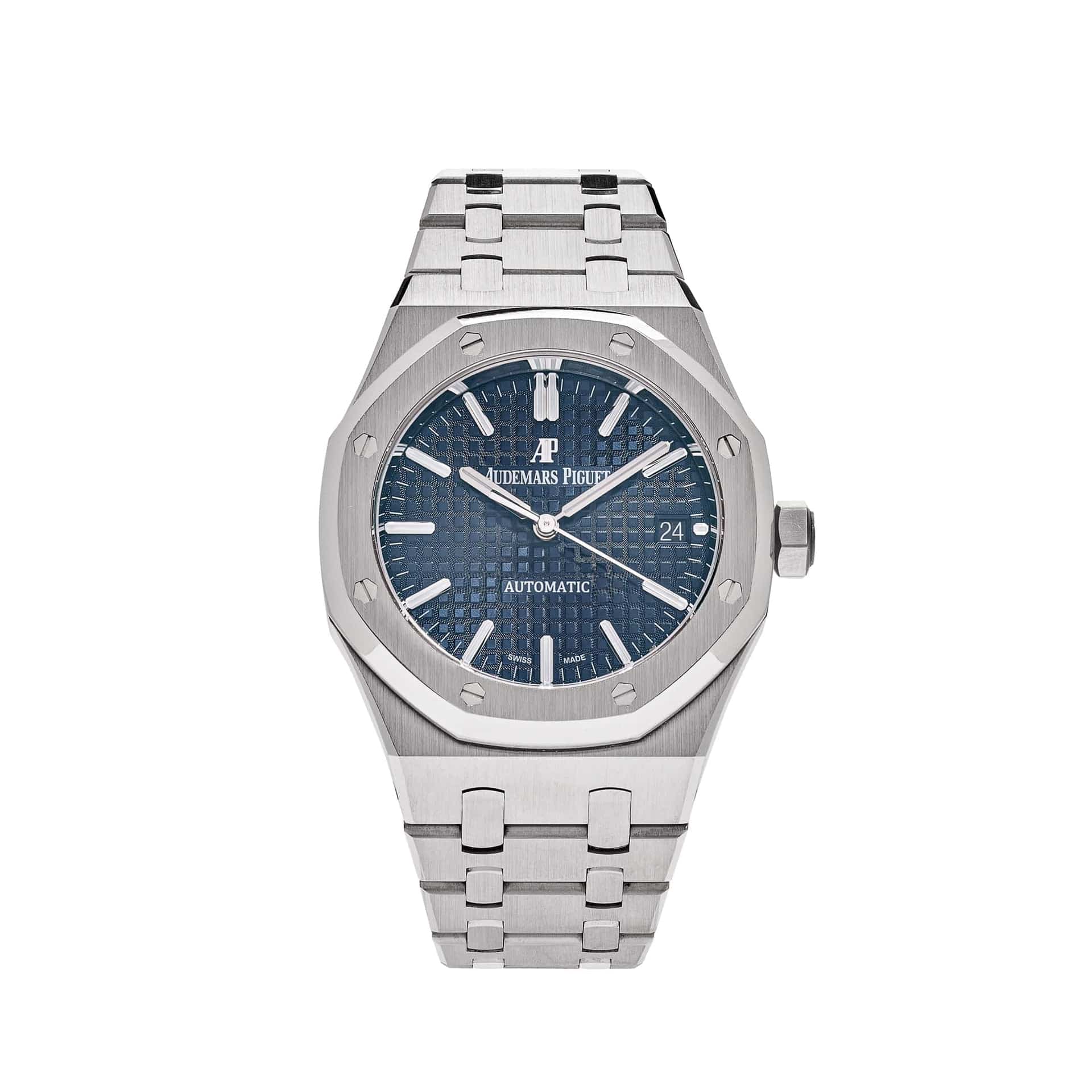 Luxury Watch Audemars Piguet Royal Oak Selfwinding Steel Blue Dial 37mm 15450ST.OO.1256ST.03 Wrist Aficionado