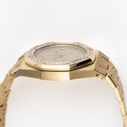 Audemars Piguet Royal Oak Vintage 14587.708 'Ladies' Yellow Gold Champagne Diamond Dial Diamond Bezel (1990)