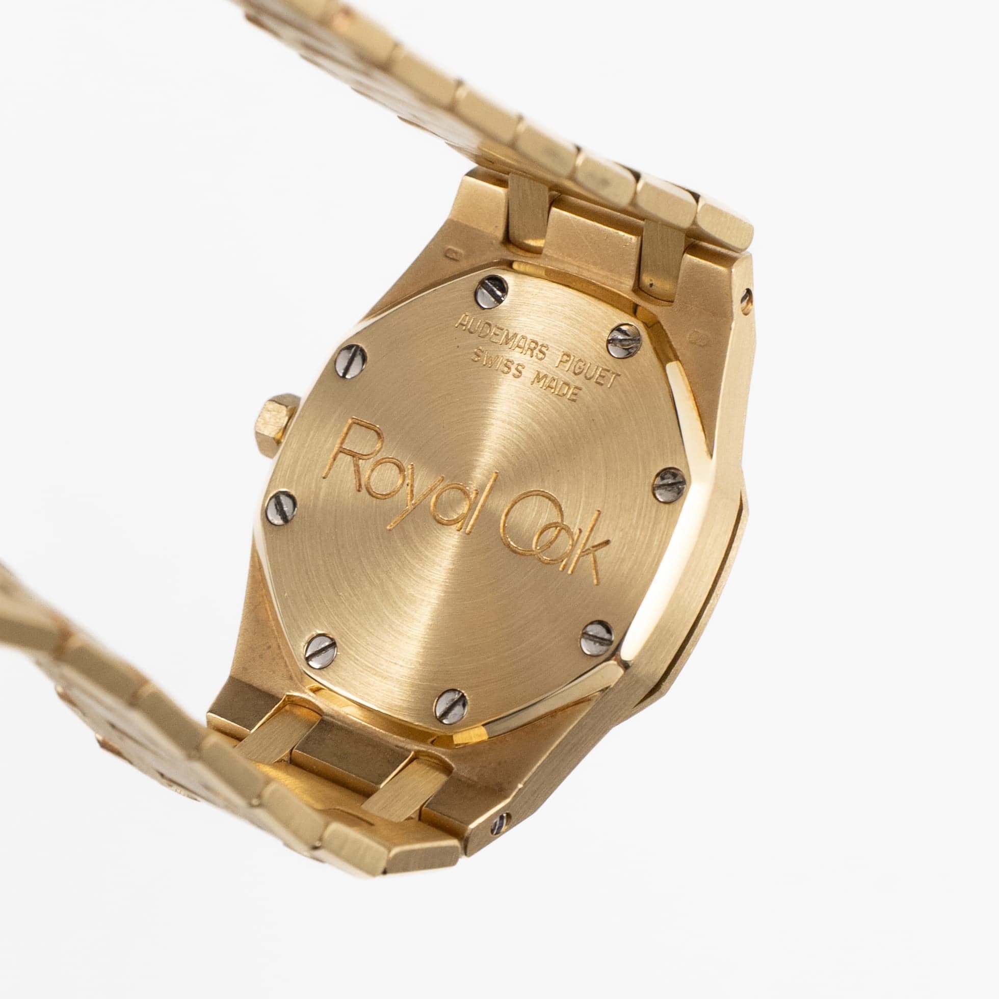 Audemars Piguet Royal Oak Vintage 14587.708 'Ladies' Yellow Gold Champagne Diamond Dial Diamond Bezel (1990)