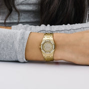 Audemars Piguet Royal Oak Vintage 14587.708 'Ladies' Yellow Gold Champagne Diamond Dial Diamond Bezel (1990)