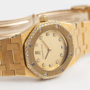 Audemars Piguet Royal Oak Vintage 6164/516 'Ladies' Yellow Gold Champagne Diamond Dial Diamond Bezel