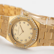 Audemars Piguet Royal Oak Vintage 6164/516 'Ladies' Yellow Gold Champagne Diamond Dial Diamond Bezel