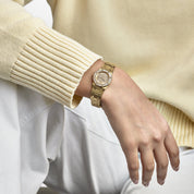 Audemars Piguet Royal Oak Vintage 66464BA.Z.0722BA.01 'Ladies' Yellow Gold Diamond Dial Diamond Bezel Quartz