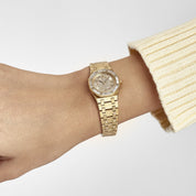 Audemars Piguet Royal Oak Vintage 66464BA.Z.0722BA.01 'Ladies' Yellow Gold Diamond Dial Diamond Bezel Quartz