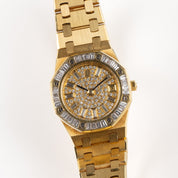 Audemars Piguet Royal Oak Vintage 66464BA.Z.0722BA.01 'Ladies' Yellow Gold Diamond Dial Diamond Bezel Quartz