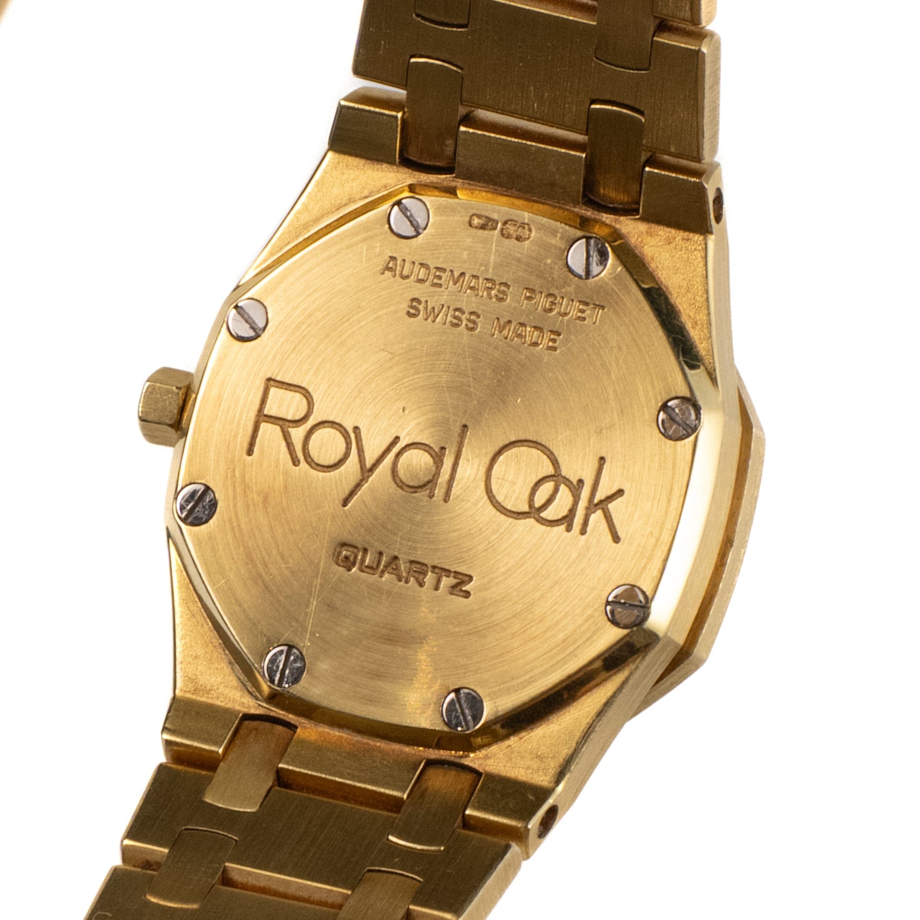 Audemars Piguet Royal Oak Vintage 66464BA.Z.0722BA.01 'Ladies' Yellow Gold Diamond Dial Diamond Bezel Quartz