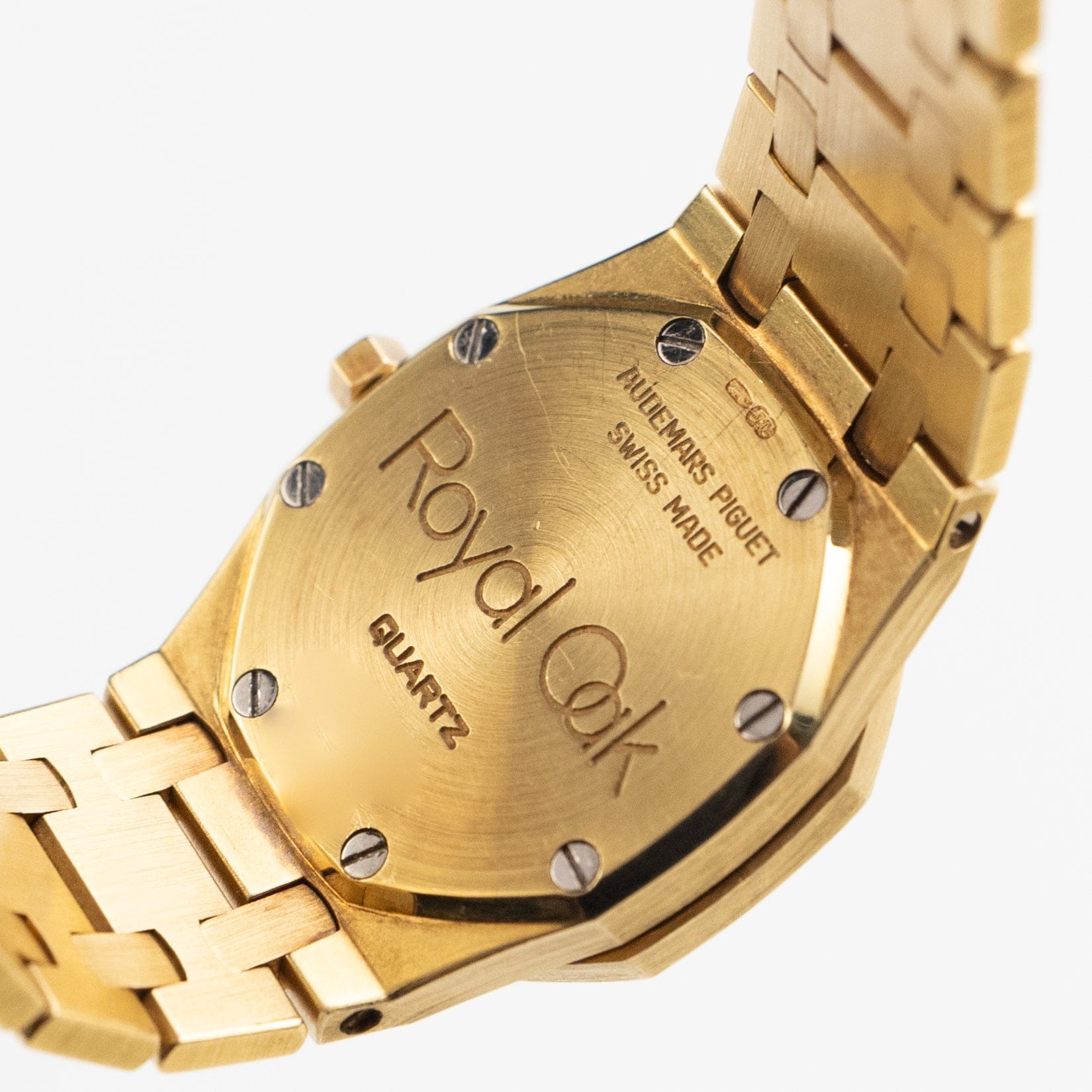 Audemars Piguet Royal Oak Vintage 66464BA.Z.0722BA.01 'Ladies' Yellow Gold Diamond Dial Diamond Bezel Quartz