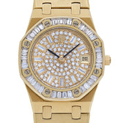 Audemars Piguet Royal Oak Vintage 66464BA.Z.0722BA.01 'Ladies' Yellow Gold Diamond Dial Diamond Bezel Quartz