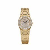 Audemars Piguet Royal Oak Vintage 66464BA.Z.0722BA.01 'Ladies' Yellow Gold Diamond Dial Diamond Bezel Quartz