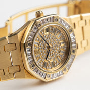 Audemars Piguet Royal Oak Vintage 66464BA.Z.0722BA.01 'Ladies' Yellow Gold Diamond Dial Diamond Bezel Quartz