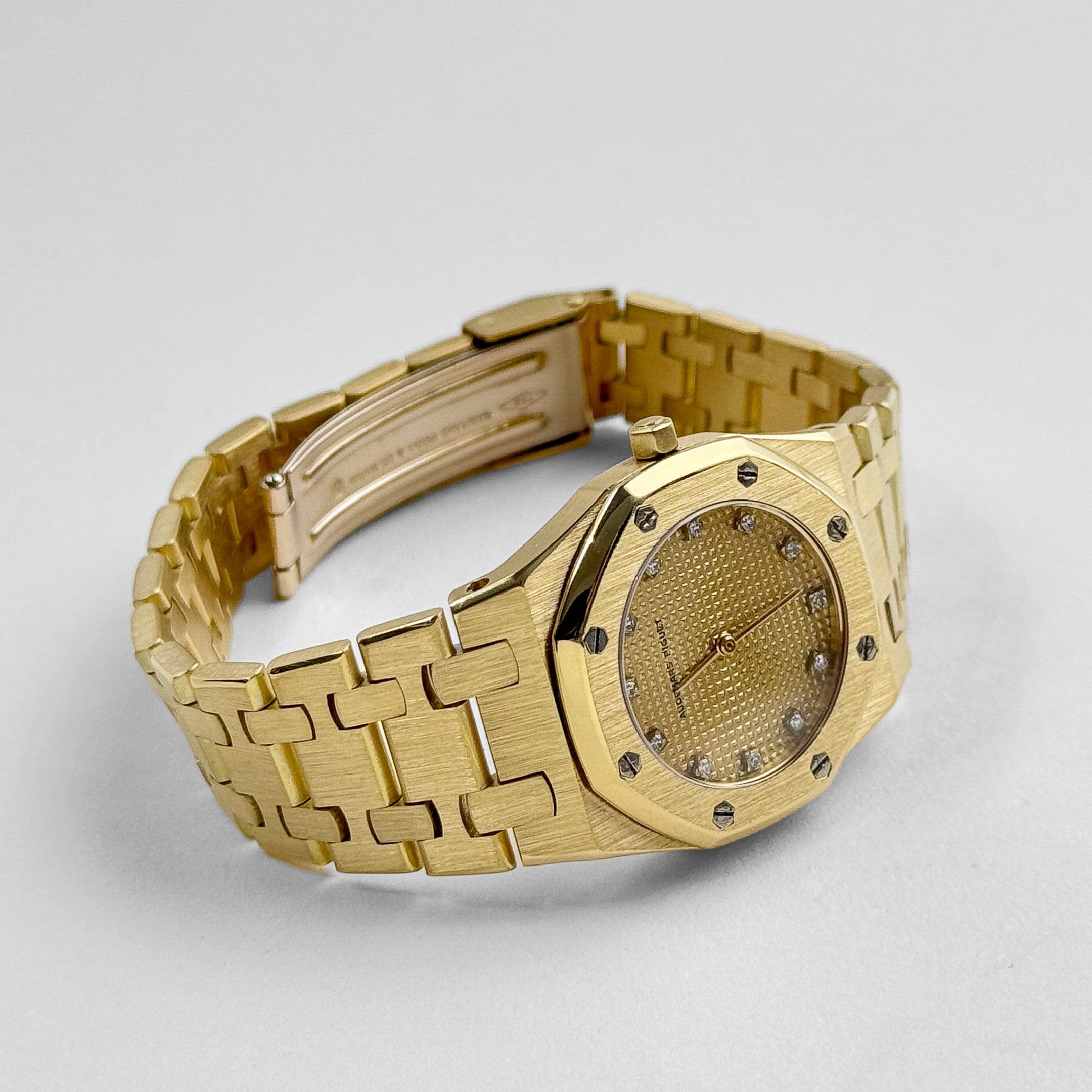 Audemars Piguet Royal Oak Vintage 'Ladies' Yellow Gold Champagne Diamond Dial Quartz