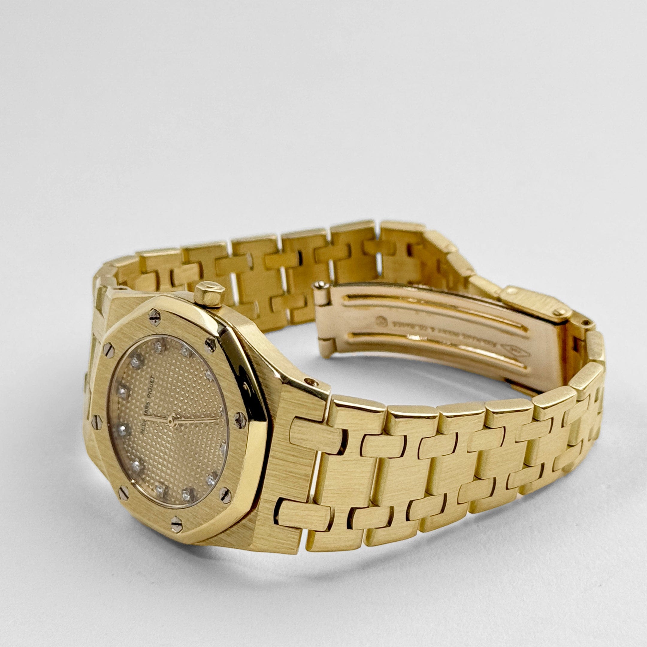 Audemars Piguet Royal Oak Vintage 'Ladies' Yellow Gold Champagne Diamond Dial Quartz