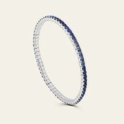 Ombré Blue Sapphire Stretchy Tennis Bracelet