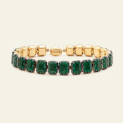 Black Rhodium Emerald Bracelet