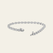 5.54 Carat Pear-Shaped Diamond Tennis Bracelet