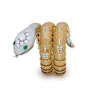 BVLGARI Serpenti 103561 Misteriosi High Jewellery Secret Watch White Gold Yellow Gold Diamonds Emeralds (2024)