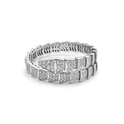 BVLGARI Serpenti One-Coil Bracelet White Gold Diamond 345215