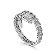 BVLGARI Serpenti One-Coil Bracelet White Gold Diamond 345215