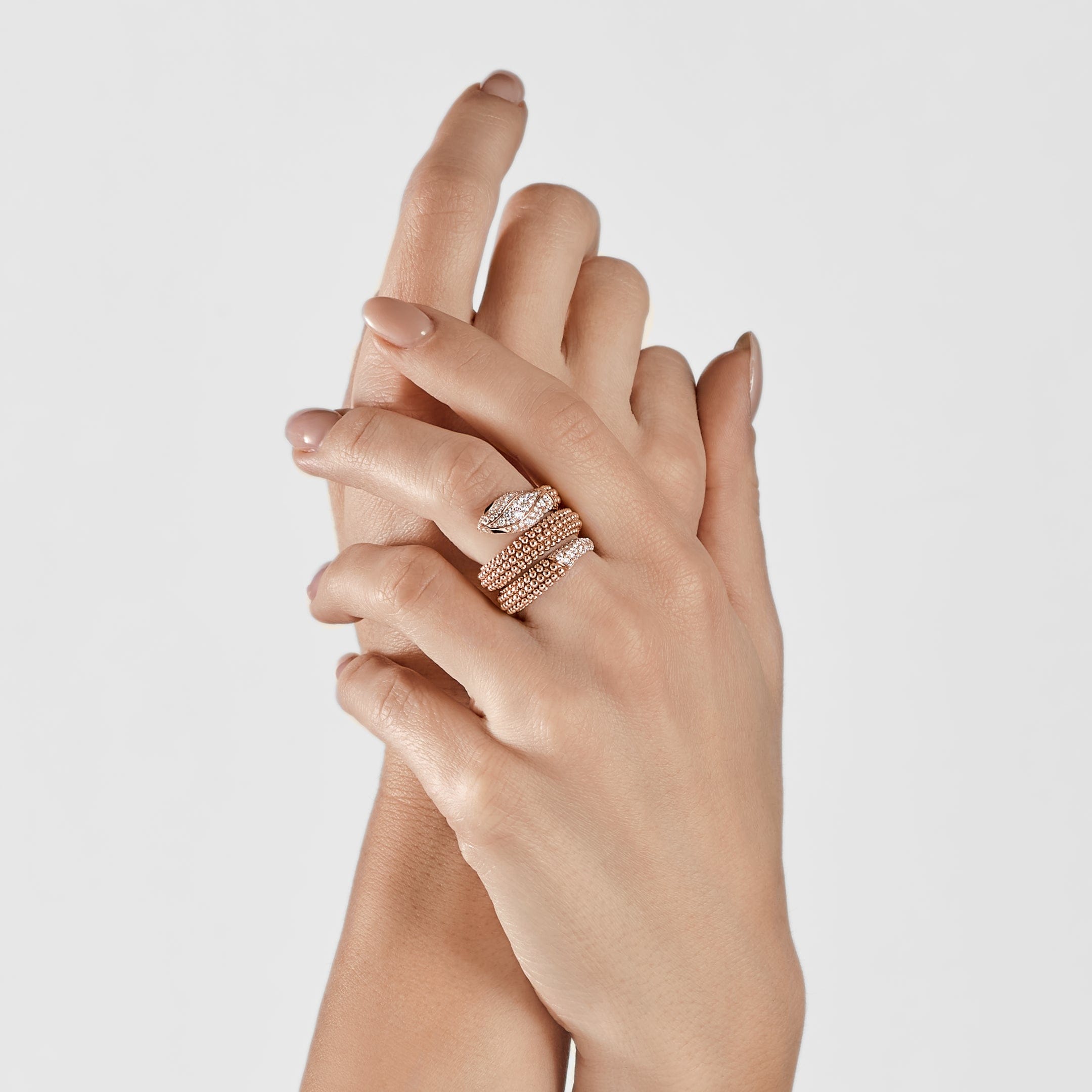 Bvlgari Pallini Serpenti Ring 358664 Rose Gold – Jewels Aficionado