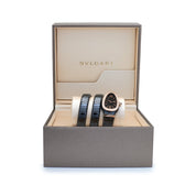 Bvlgari Serpenti Spiga Watch 102885 Black Ceramic and Rose Gold Black Lacquered Polished Dial (2025)