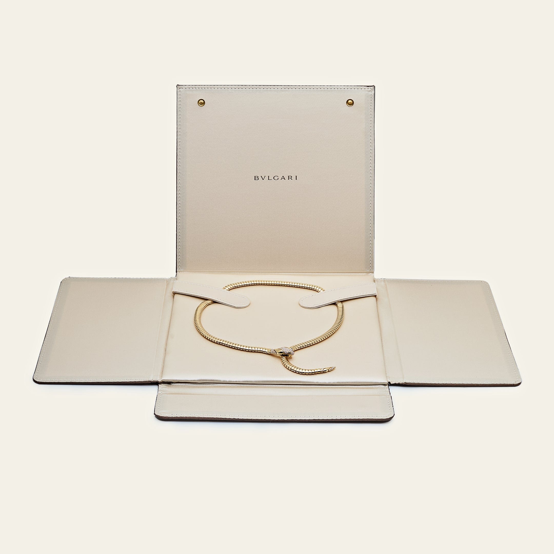 Bvlgari Serpenti Necklace – 18K Gold & Diamond Icon of Timeless
