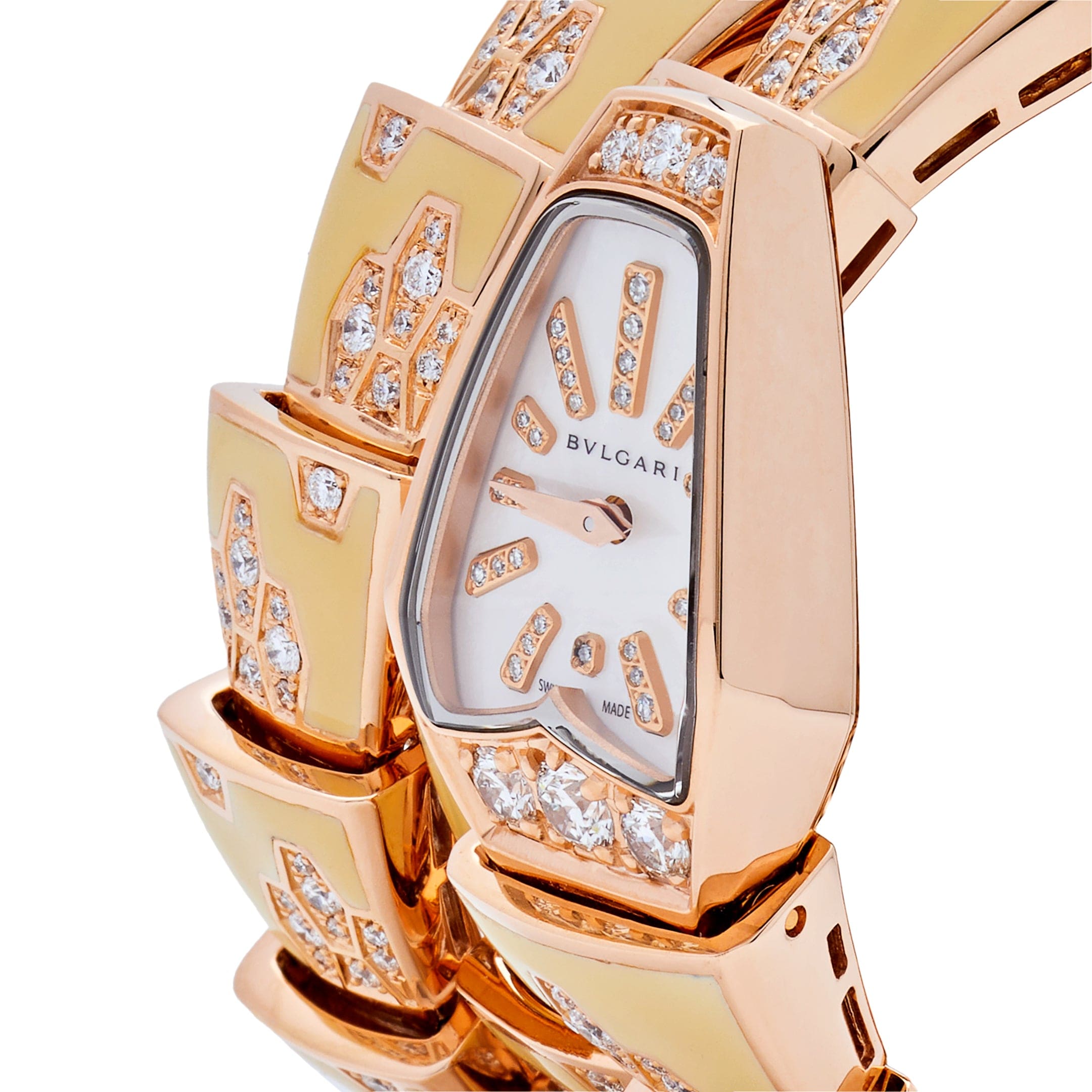 BVLGARI Serpenti Two-Coil Watch 101985 'Ladies' Rose Gold Diamonds