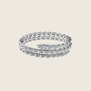 BVLGARI Serpenti Two-Coil Bracelet White Gold Diamond 357274