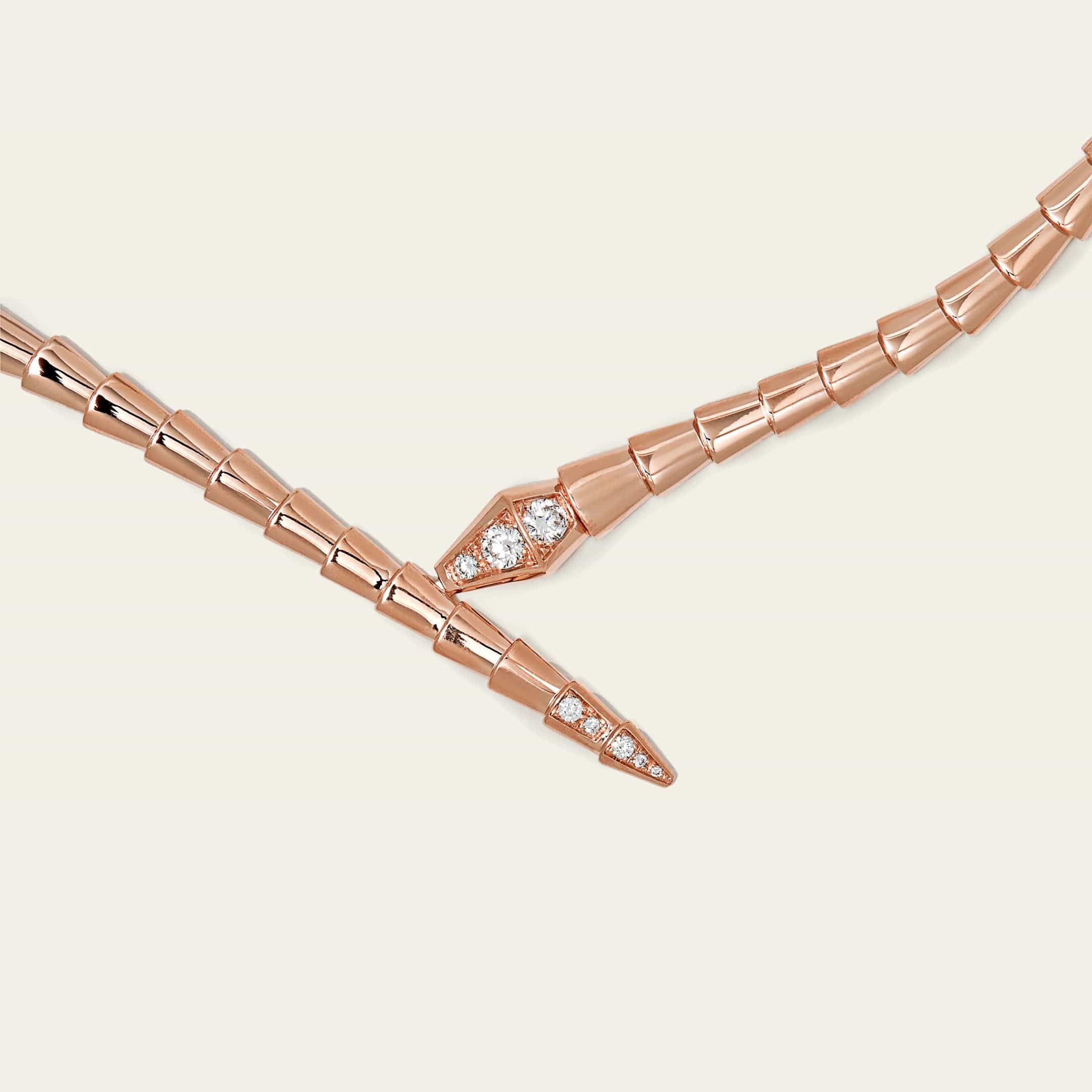BVLGARI Serpenti Viper Necklace Rose Gold 357864 Large – Jewels