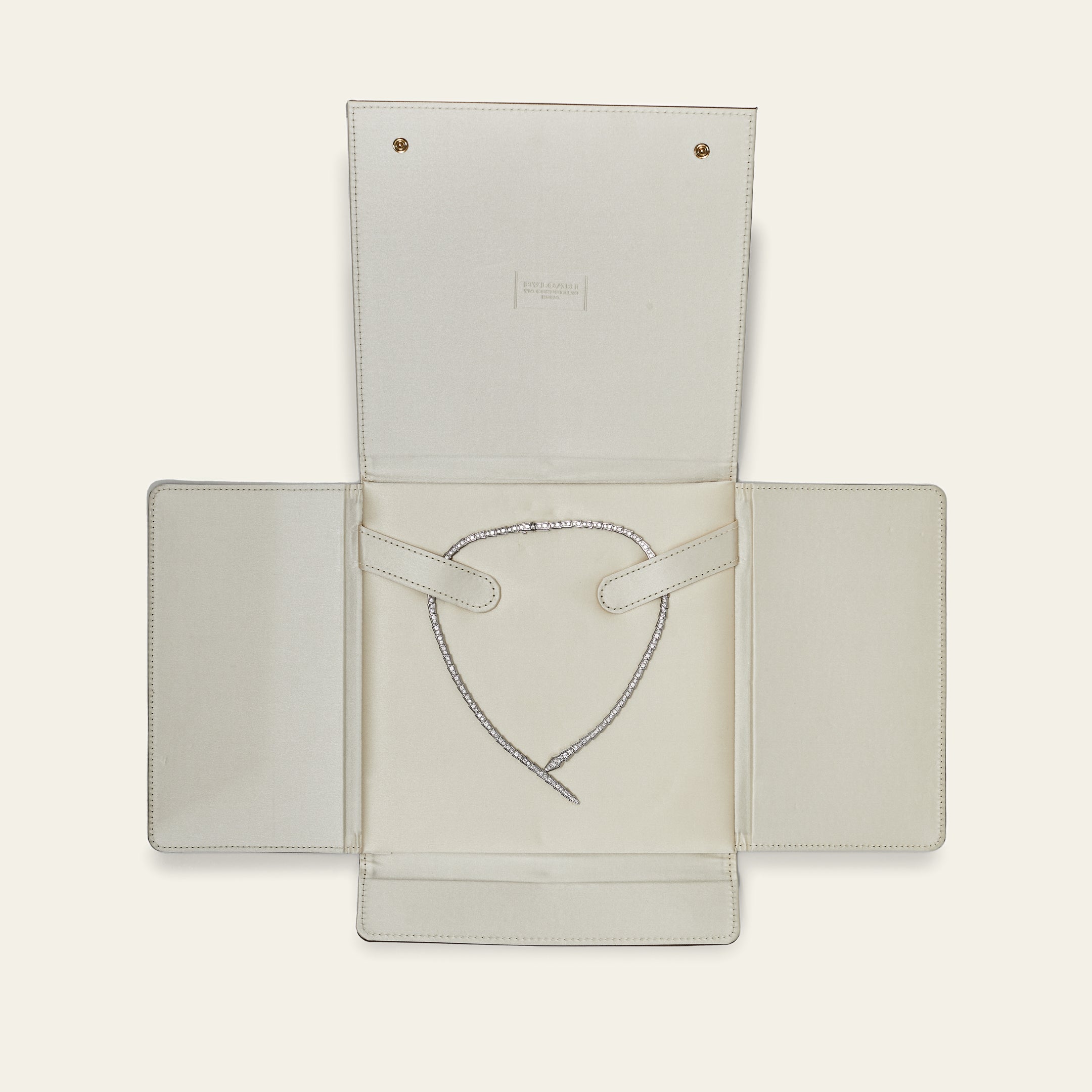 BVLGARI Serpenti Viper Necklace White Gold Pavé Diamonds 360348