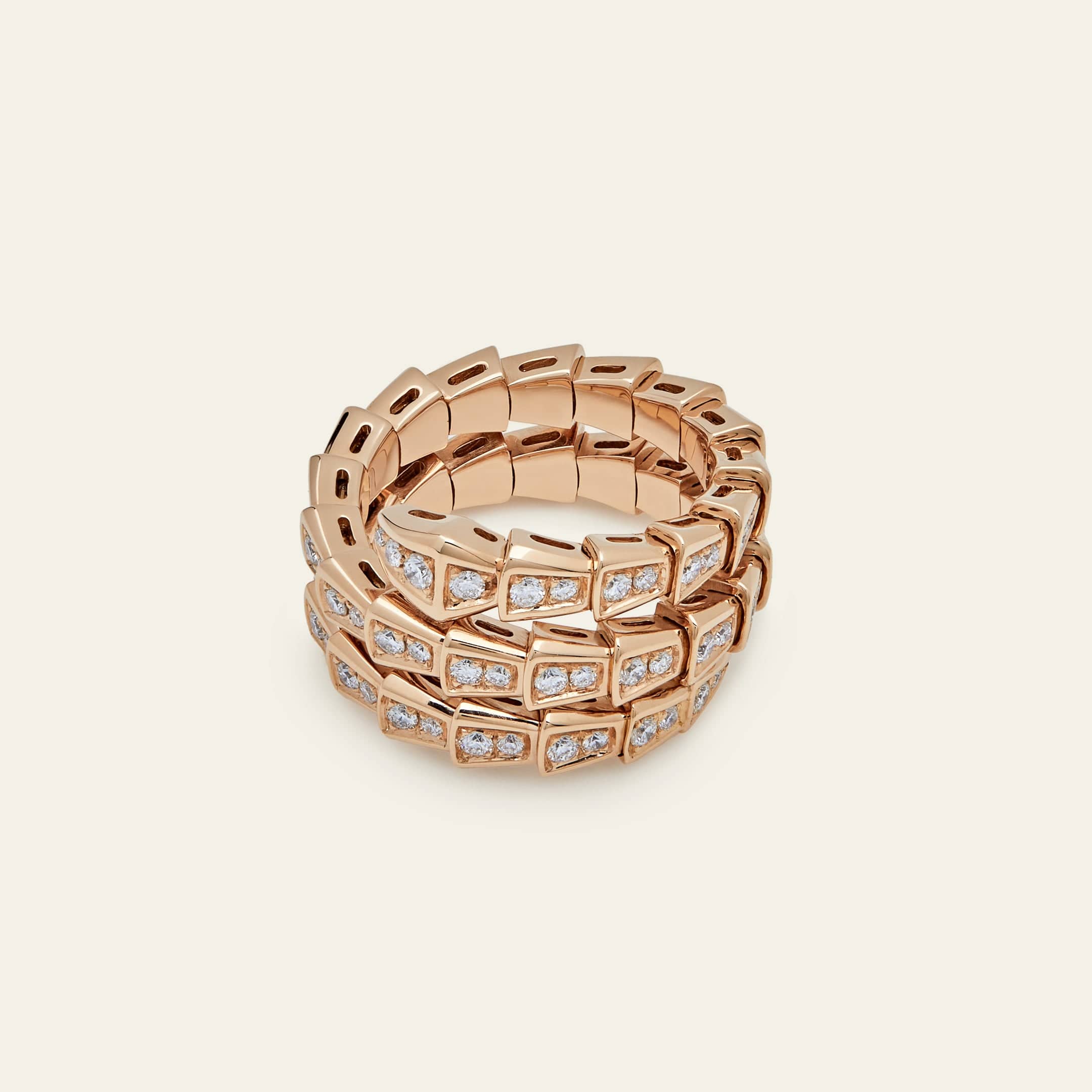 【最終値下げ】BVLGARI リングSerpenti Viper 【証明書付き】 White gold Serpenti Viper Ring with 1.89 ct Diamonds | Bvlgari