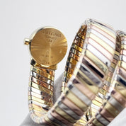 BVLGARI Tubogas BB191T 3 Row Tri-Color Quartz