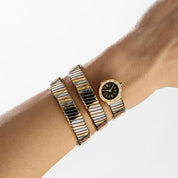 BVLGARI Tubogas BB191T 3 Row Tri-Color Quartz