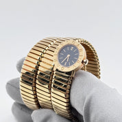 BVLGARI Tubogas BB191T 3 Row Yellow Gold Quartz