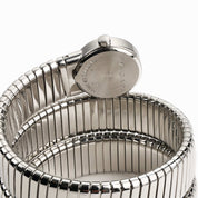 BVLGARI Tubogas BB191TS 3 Row Stainless Steel Diamond Dial Quartz