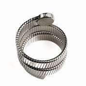 BVLGARI Tubogas BB191TS 3 Row Stainless Steel Diamond Dial Quartz