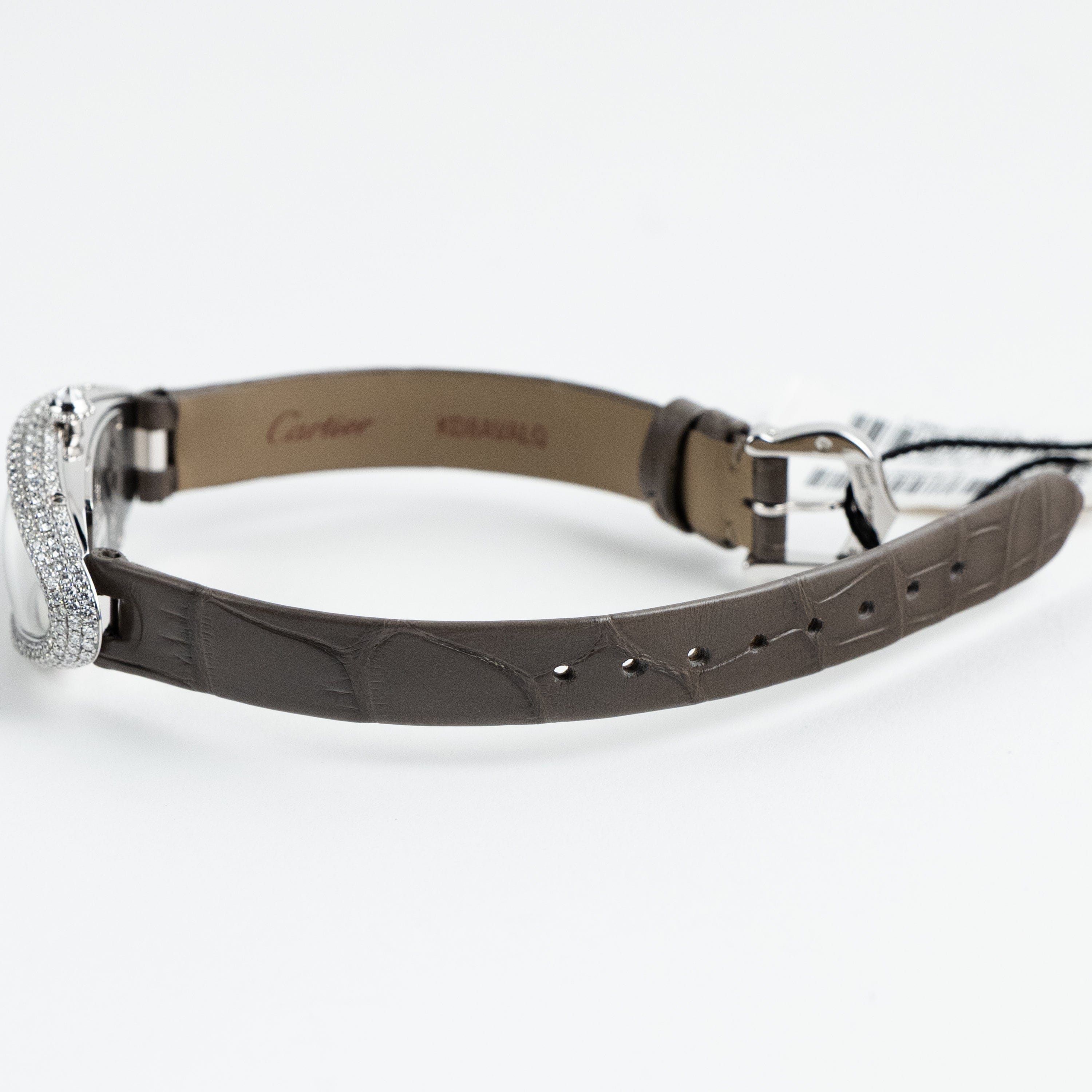 Cartier Baignoire Allongée WJBA0007 White Gold Silver Dial Diamond Bezel (2026)