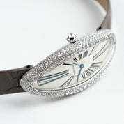 Cartier Baignoire Allongée WJBA0007 White Gold Silver Dial Diamond Bezel (2026)