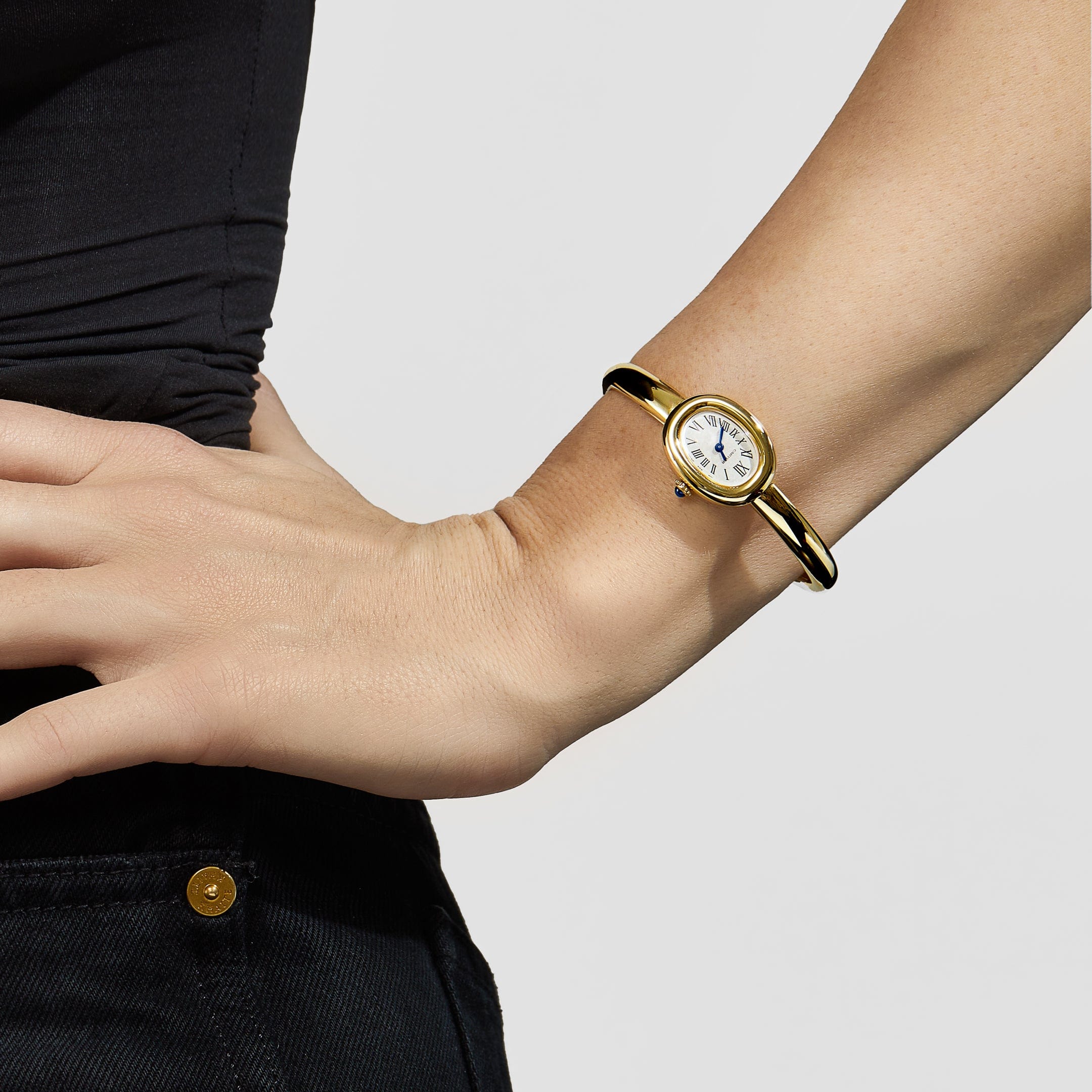 Cartier Baignoire Mini WGBA0035 'Ladies' Yellow Gold Quartz