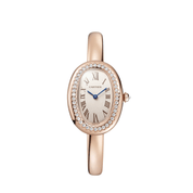 Cartier Baignoire Small WJBA0041  Rose Gold Silvered Dial Diamond Bezel Quartz (2024)