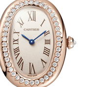 Cartier Baignoire Small WJBA0041  Rose Gold Silvered Dial Diamond Bezel Quartz (2024)