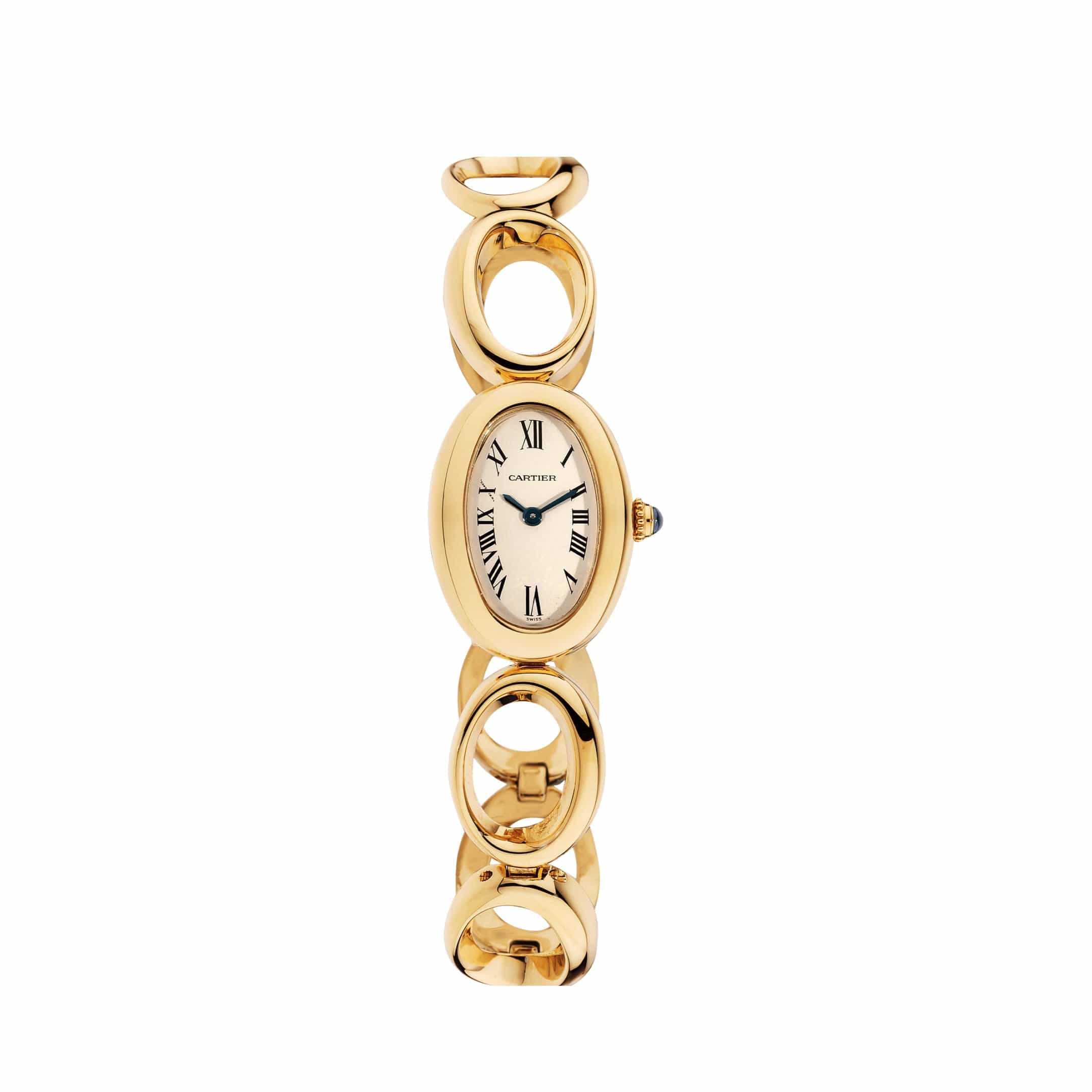 Cartier Baignoire W15108K7 Yellow Gold Quartz