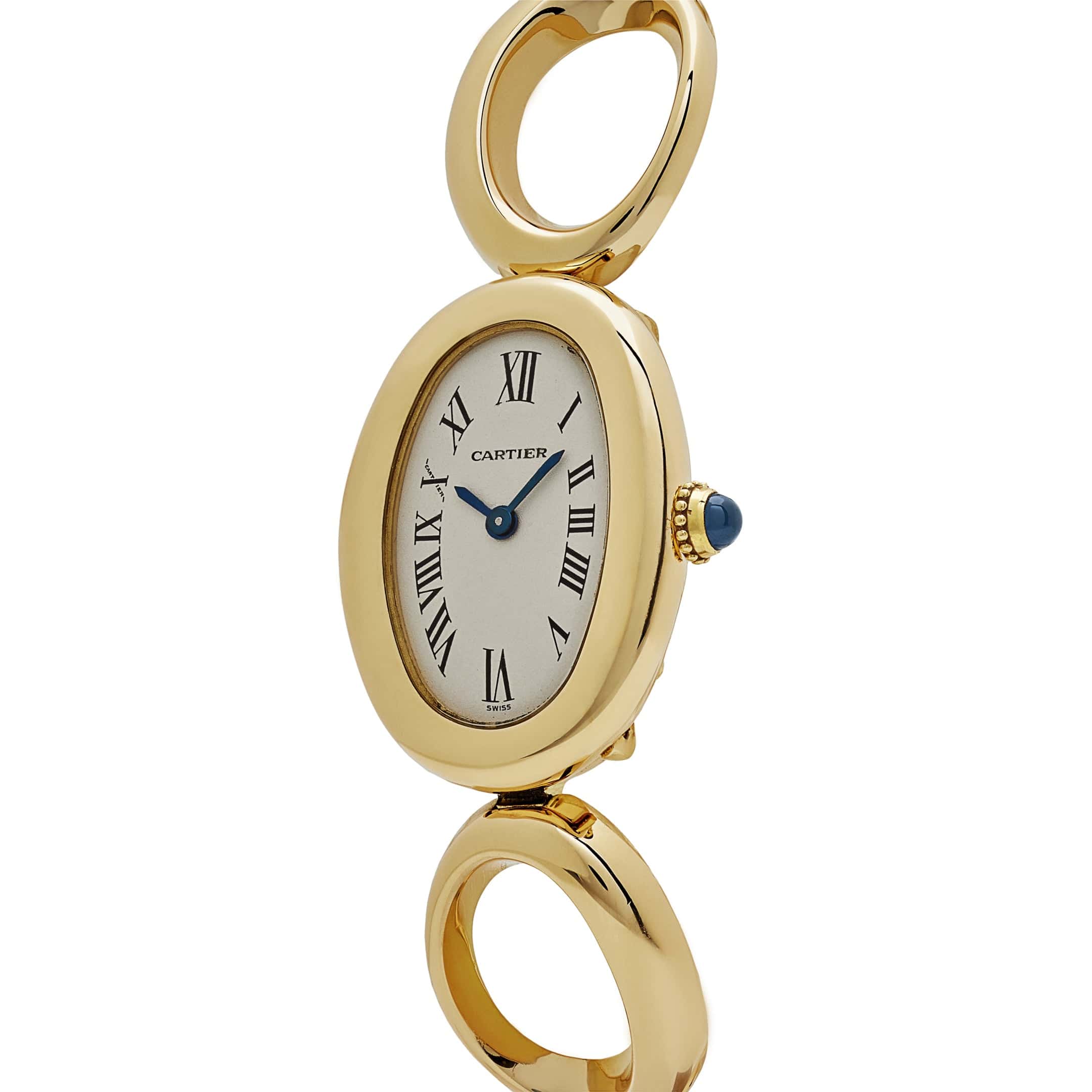 Cartier Baignoire W15108K7 Yellow Gold Quartz