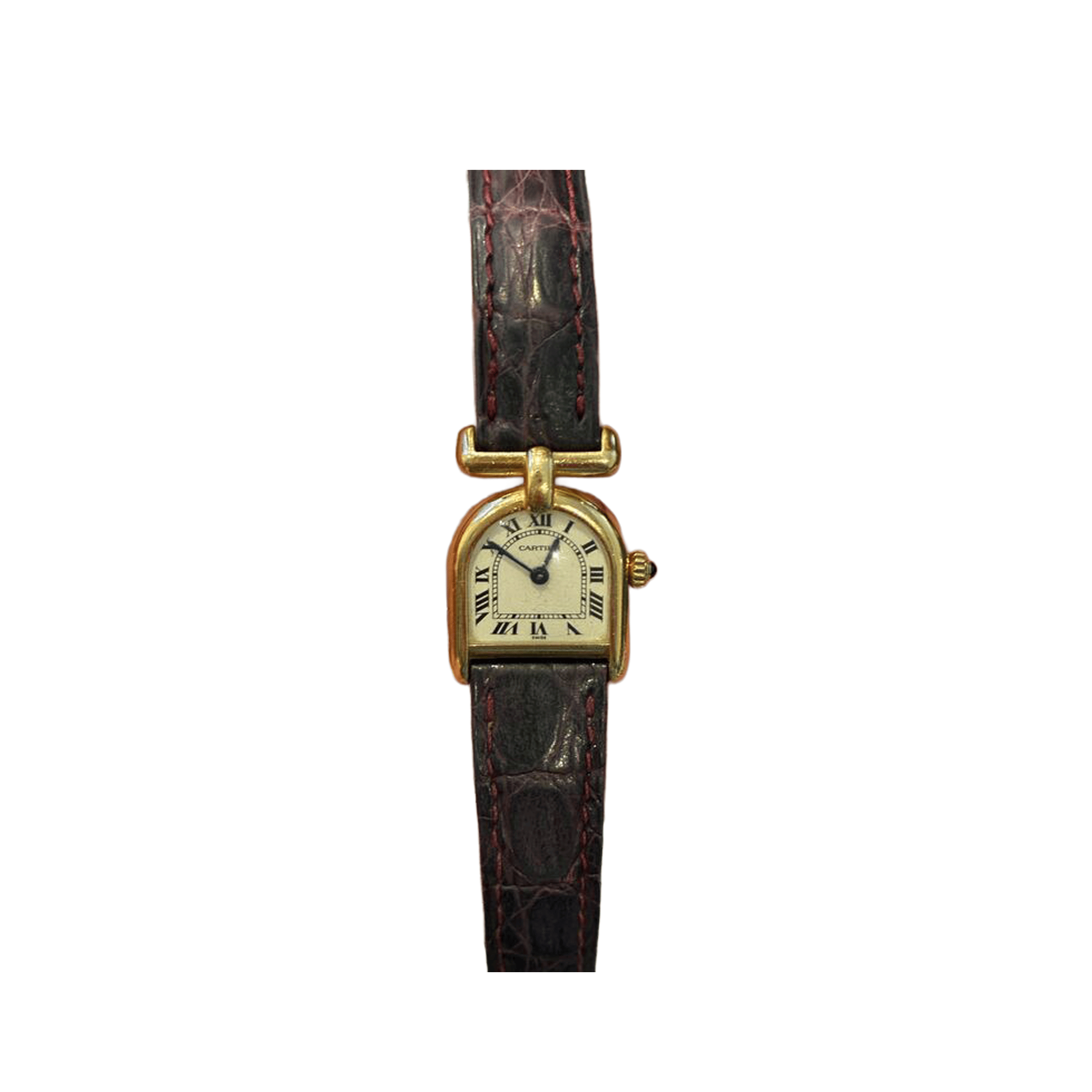 Cartier Calandre 6603 'Ladies' Yellow Gold White Dial Quartz