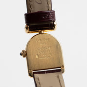 Cartier Calandre 6603 'Ladies' Yellow Gold White Dial Quartz
