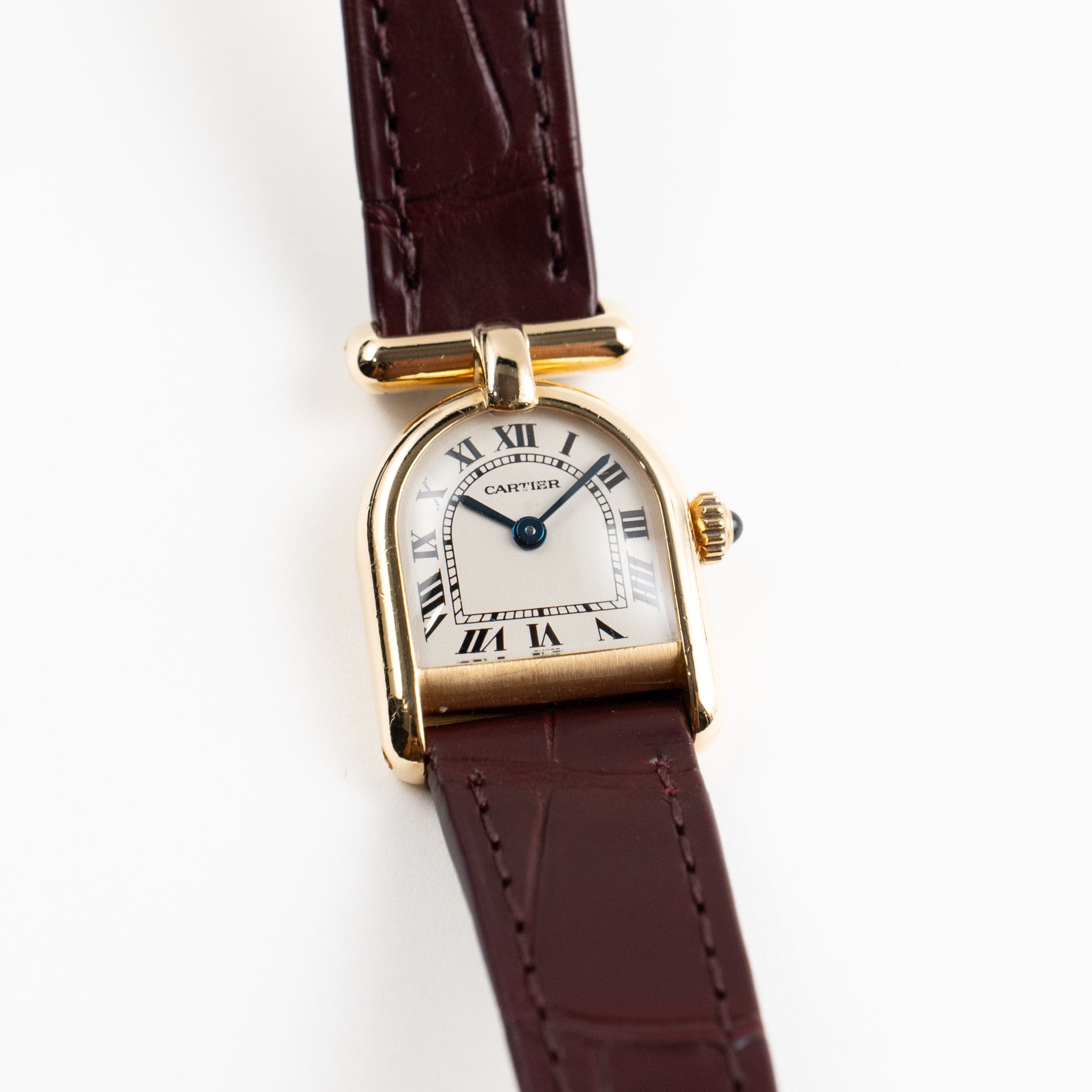 Cartier Calandre 6603 'Ladies' Yellow Gold White Dial Quartz