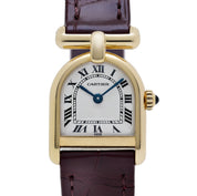 Cartier Calandre 6603 'Ladies' Yellow Gold White Dial Quartz
