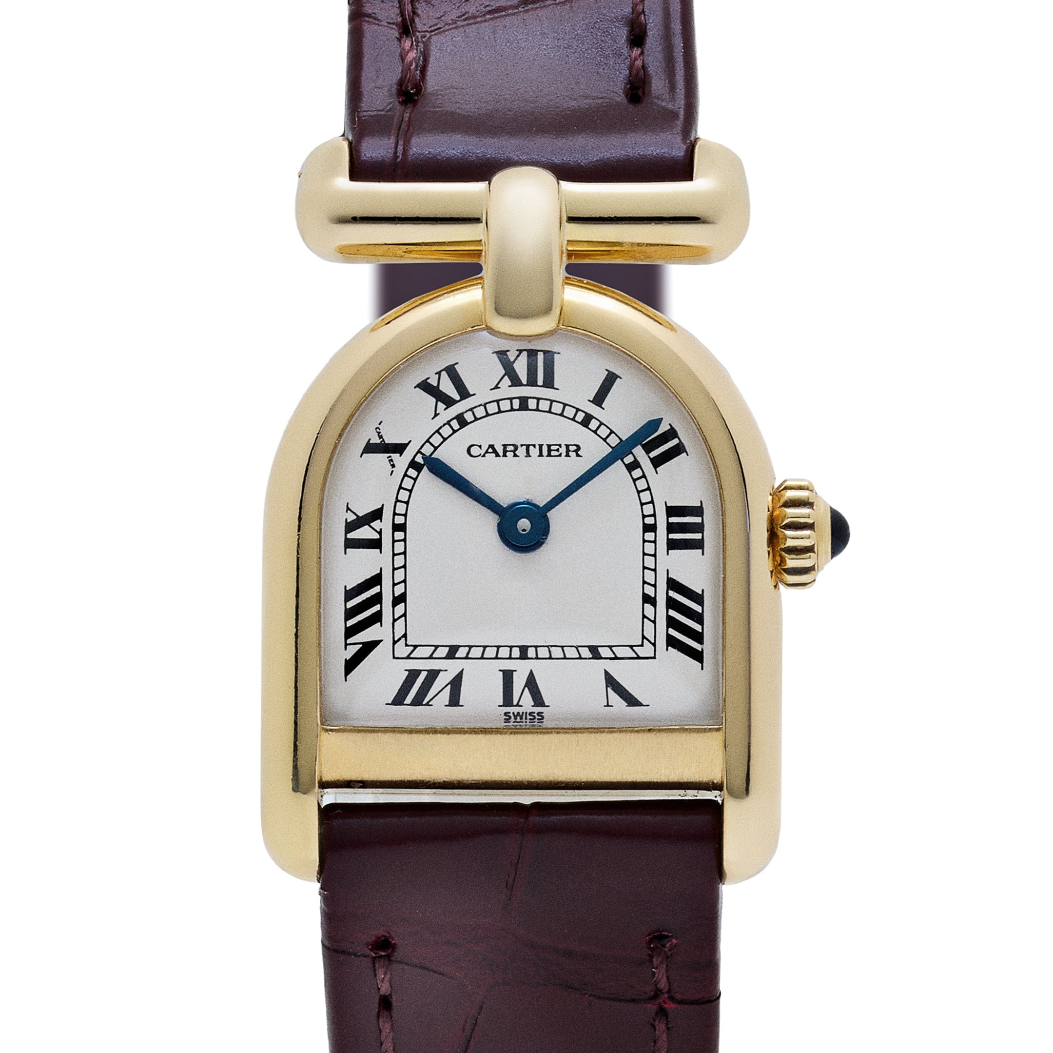 Cartier Calandre 6603 'Ladies' Yellow Gold White Dial Quartz